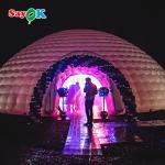 Portable Waterproof Oxford Fabric Large Inflatable Igloo Tent for Party Event Club Wedding Rental for sale