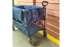 China Double Decker Collapsible Handle Folding Trolley Cart Large Load Capacity supplier
