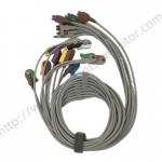 GE ECG Leadwire Set Base 10 Grabber AHA IEC 2104749-001 Leadwire And Trunk Cables Original Medical Accessory for sale