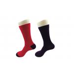 Red / Black Cotton Diabetic Circulation Socks For Unisex Adults Anti Slip for sale