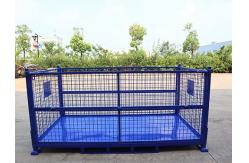 China Customized Steel Collapsible Pallet Cage With Padlock Locking System supplier