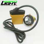 High 10.4Ah Kl12lm Rechargeable LED Miner's Cap Lamp Wide Beam Mining Helmet Head Lamps for sale