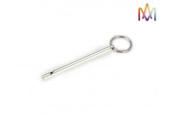 China 17g Brass Creative Whistle Custom Shaped Keychains supplier