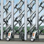 Automatic Electric Aluminum Alloy Retractable Door Folding Gate Motorized Sliding Gates System Retractable Gate for sale