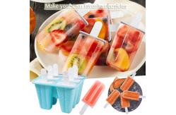 China BPA Free Silicone Ice Molds Reusable 6 Pieces Food Grade Practical supplier