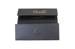 China Collapsible Black Cardboard Triangle Box For Sunglass Shipping supplier