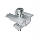 No Drilling Frameless Aluminum Mid End Solar Panel Clamps Mounting Kits for sale