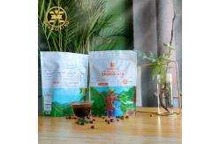 China 500g UV coating Matte finished Stand up coffee pouch With Valve Zipper supplier