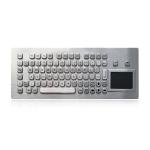 Ruggedized Stainless Steel Explosion Proof Keyboard For Kiosk  PS2 Or USB for sale