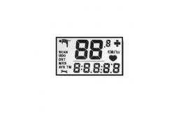 China Custom Monochrome Transparent FSTN LCD Module Storage Temp -20-+70℃ supplier