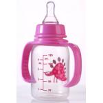 Standard 4oz 125ml Polypropylene Baby Bottles Two Handle for sale