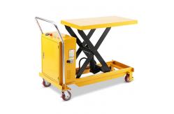 China 350kg Hydraulic Lift Table Trolley 1.5m Lightweight Scissor Lift Trolley supplier