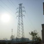 Galvanized Q345 Steel Double Circuit Tower For 33KV Transmission Line for sale
