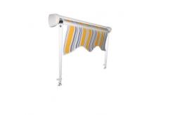 China Patio Waterproof Windproof UV Resistence Aluminium Retractable Awning With Drop Arm supplier