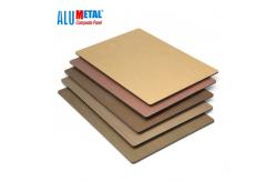 China 3mm Steel PVDF Acm Aluminium Composite Panel Copper Nacreous 1250mm supplier