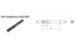 China Herringbone End Mill Solid Carbide Cutting Tools For Composite Materials supplier