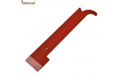 China Honey Bee Hive Tool Uncapping Knife Beekeeping Equipment Red Hive Tool With Hook supplier