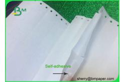 China Tearproof Waterproof Gloosy White Fabric Permanent Adhesive Label Paper supplier