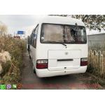 Used TOYOTA coaster bus TOYOTA 1HZ diesel engine 30 leather seats school bus coach bus travel bus for sale