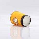 Printing Single Wall Paper Cups Customized Hot Coffee Paper Cup With Lid