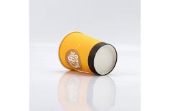 China Printing Single Wall Paper Cups Customized Hot Coffee Paper Cup With Lid supplier