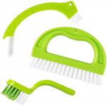 ABS Grout Cleaning Brush 5in Tile Joint Scrub Brush Set With Handle 3 In 1 ODM for sale