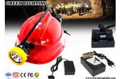 China 10000 Lux Rechargeable LED Headlamp  With RGB Warning Light Explosion Proof supplier