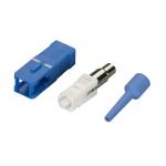 Zinc Alloy Green Single Mode SC SM Fiber Connectors for CATV LAN Network for sale