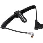 Rotatable Power Cable For Red-Komodo 2-Pin-Female Right-Angle To D-Tap Coiled-Cable Adjustable L Shape Cord for sale