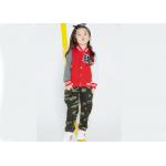 Spring / Fall Kids Girls Clothes Children'S Baseball Jackets Fashion Rubber Print for sale