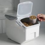 10KG 15KG Cat Food Storage Container 15 Lbs Dog Food Bin for sale