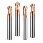 High Quality 2 Flute Ball Head End Mill Solid Carbide Endmills HRC 50/55/60/65/70/80 for Metal Processing CNC Cutting Tool for sale