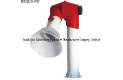 China 3 Joints Tabletop Flexible Fume Extraction Arm Red / White For Contral Systems supplier