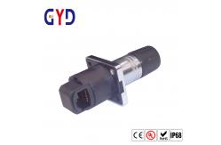 China PVC TPE IP69 Rj45 Female Connector Waterproof Ethernet Jack supplier