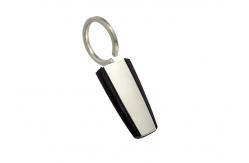 China Trapezoid ABS Plastic Metal Key Holder Keychains Silver Electroplating supplier