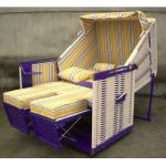 Wooden Roofed Wicker Beach Chair for sale
