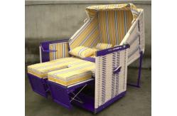 China Wooden Roofed Wicker Beach Chair supplier