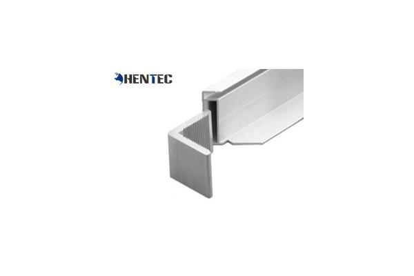 Silvery Anodised Powers Solar Frames , Aluminum Alloy Solar Panel Mounting Frame