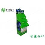 Custom Logo Adjustable Cardboard B Flute Paper Retail Display Stands For Shopping Mall for sale