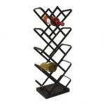 Funky Liquor Store Metal Wine Storage Rack , Modern Wine Bottle Display Rack for sale