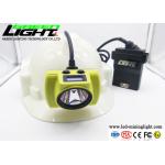 OLED Screen 4.07W 25000lux 13.6Ah LED Miners Cap Lamp for sale