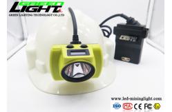 China OLED Screen 4.07W 25000lux 13.6Ah LED Miners Cap Lamp supplier
