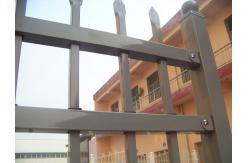 China Customized Euro Style Tubular Metal Fence Galvanized Privacy With Posts supplier