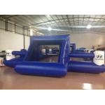 Outdoor Funny Inflatable Football Games Digital Printing dark blue customized inflatable football area for sale