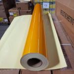 China Printable High Intensity Reflective Vinyl Film , Yellow Reflective Vinyl PVC Material for sale