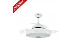 China Smart 5 Speeds Retractable Ceiling Fan Light With Time Settings supplier
