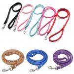 Soft Training Puppy Leather Leads For Small Medium Large Pet for sale