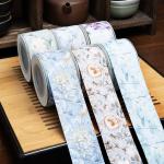 Chinese Style Ink Baked Cakes Ribbon with Eco-friendly Gift Packaging Flower Bouquets and Extinction Ribbon for sale