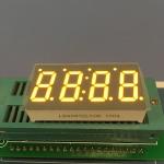 0.49 lnch 4 Digit 7 Segment Led Display Amber Color For Temperature Indicator for sale