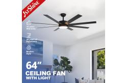 China 64 Inches Indoor Ceiling Fan With Light DC Motor Amart Control supplier